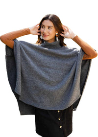 Eco Friendly Turtleneck Poncho