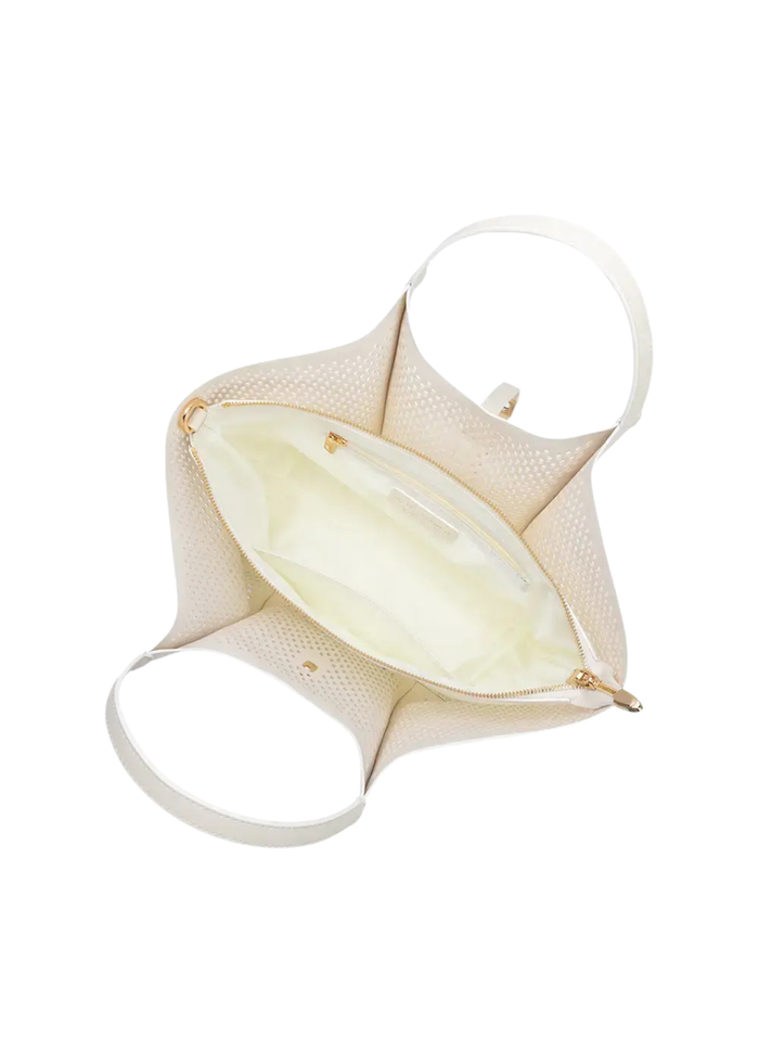 Malia Laser Cut Vegan Leather Tote Bag