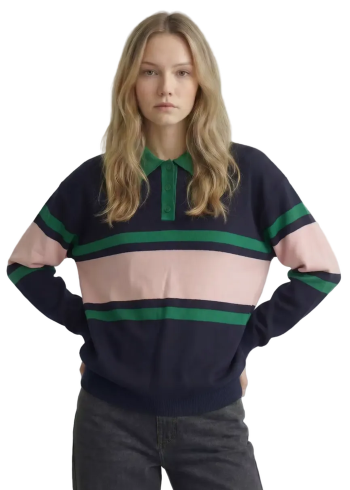 Radiohead Striped Polo Sweater