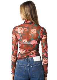 Ellen Floral Mesh Top