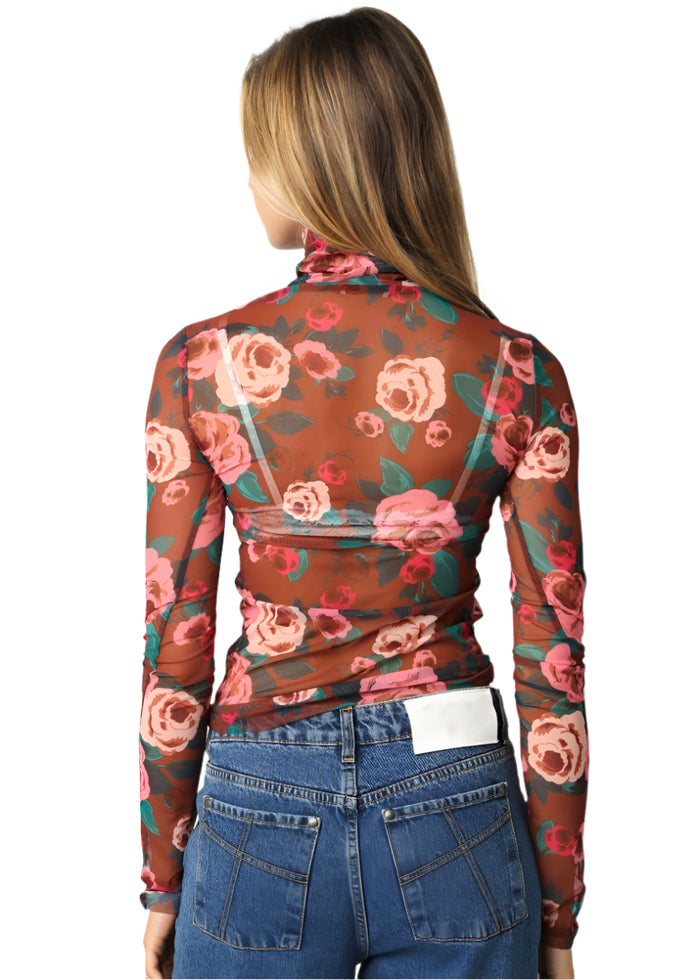 Ellen Floral Mesh Top