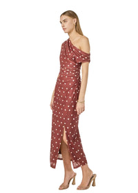 Off Shoulder Polka Dot Dress