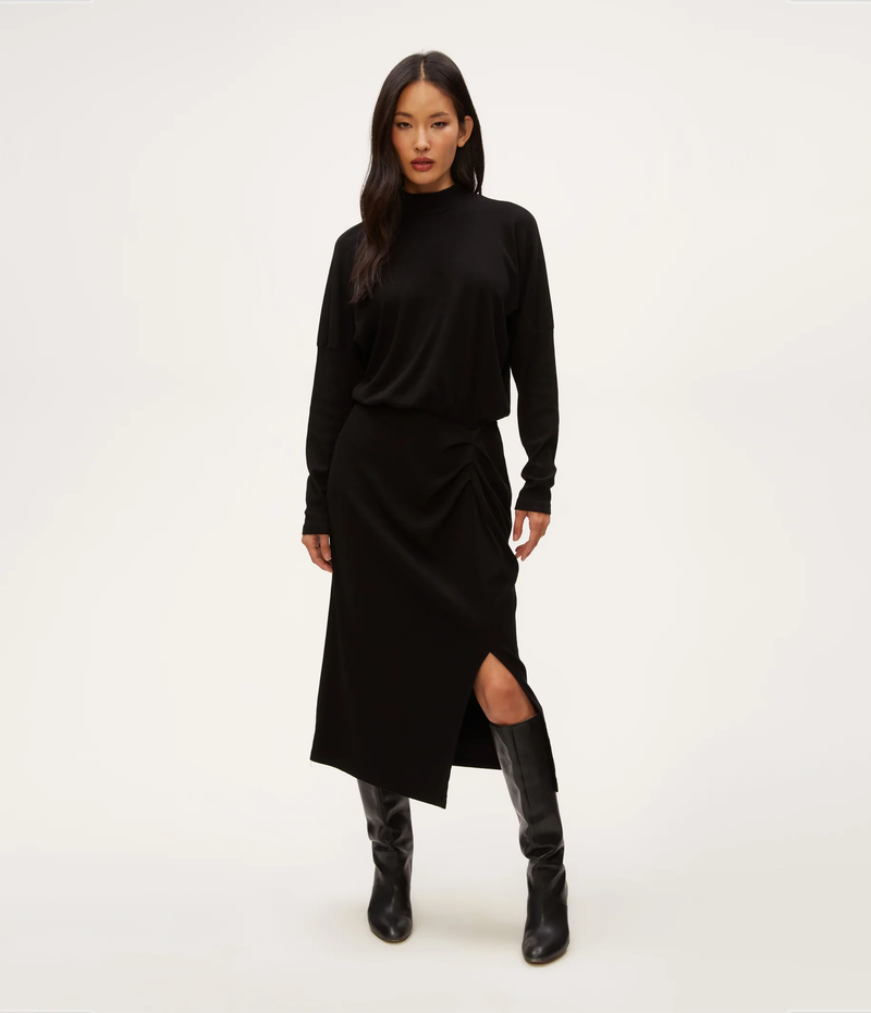 Lila Blouson Midi Dress