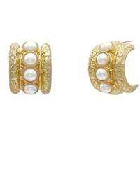 Antique Bold Cat's Eye Hoops