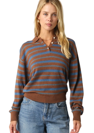 Kathy Stripe Knit Top