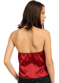 Gameday Girl Satin Halter Top