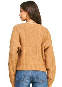 Cable Knit Crop Sweater