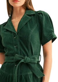 Paige Belted Shirt Mini Dress