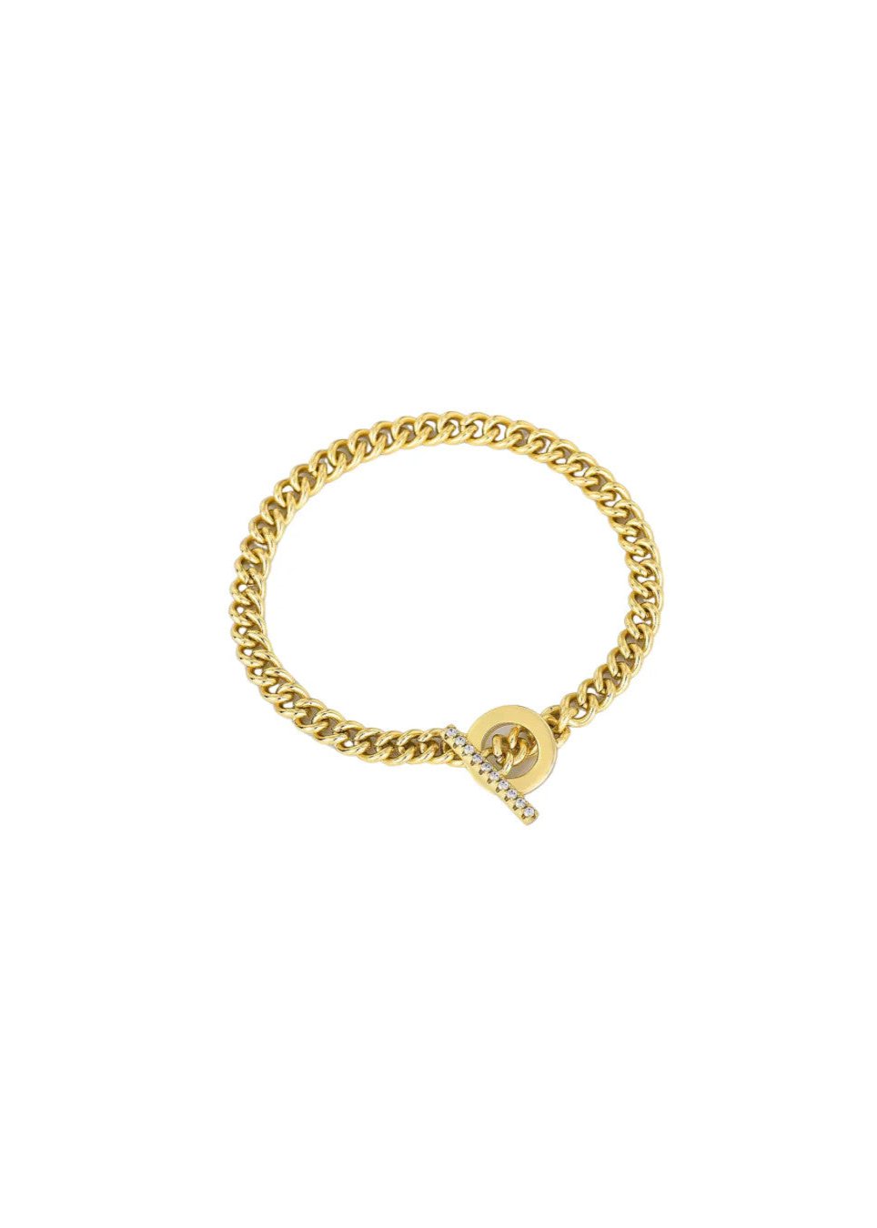 Fin Toggle Bracelet with Pavé Detailing