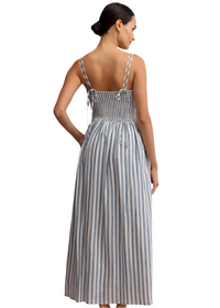 Nadine Striped Midi Dress