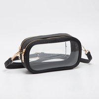 Double Zipper Oval Clear Game Day/Stadium Bag