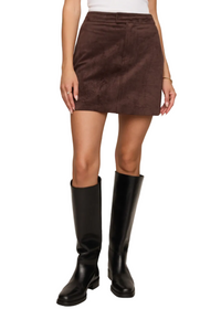 Perri Suede Mini Skirt