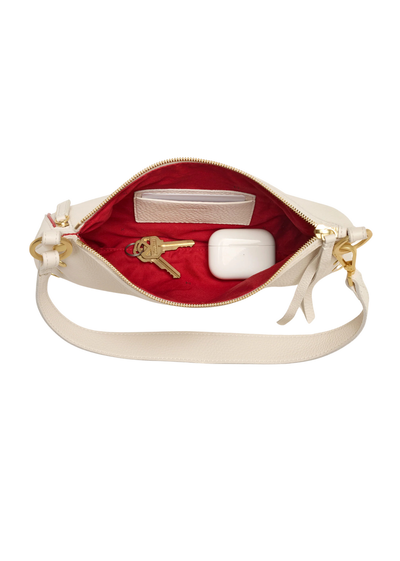 Kyle Purse - Calla Lily White/Brushed Gold