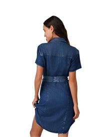 SS Seamed Shirt Dress