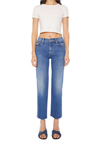 Mid Rise Rambler Zip Ankle Fray