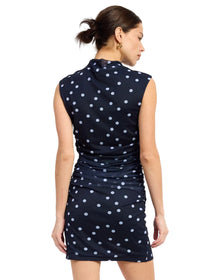 Taylor Polka Dot Mesh Mini Dress