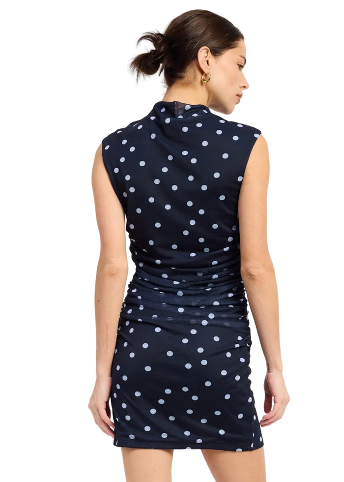 Taylor Polka Dot Mesh Mini Dress