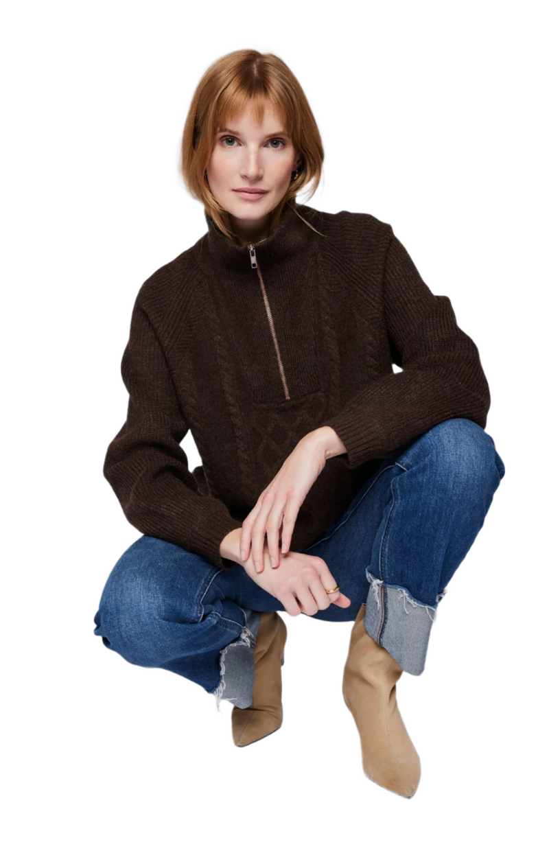 Georgie Quarter-Zip Sweater