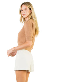 Short Sleeve Knit Top