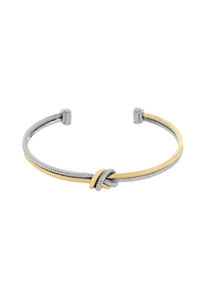 Knotted Wire Cuff Bracelet