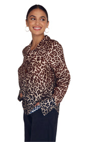 Flowy Wide Collar Button Down