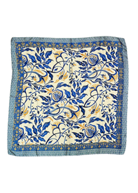 Vine Border Floral Print Bandana