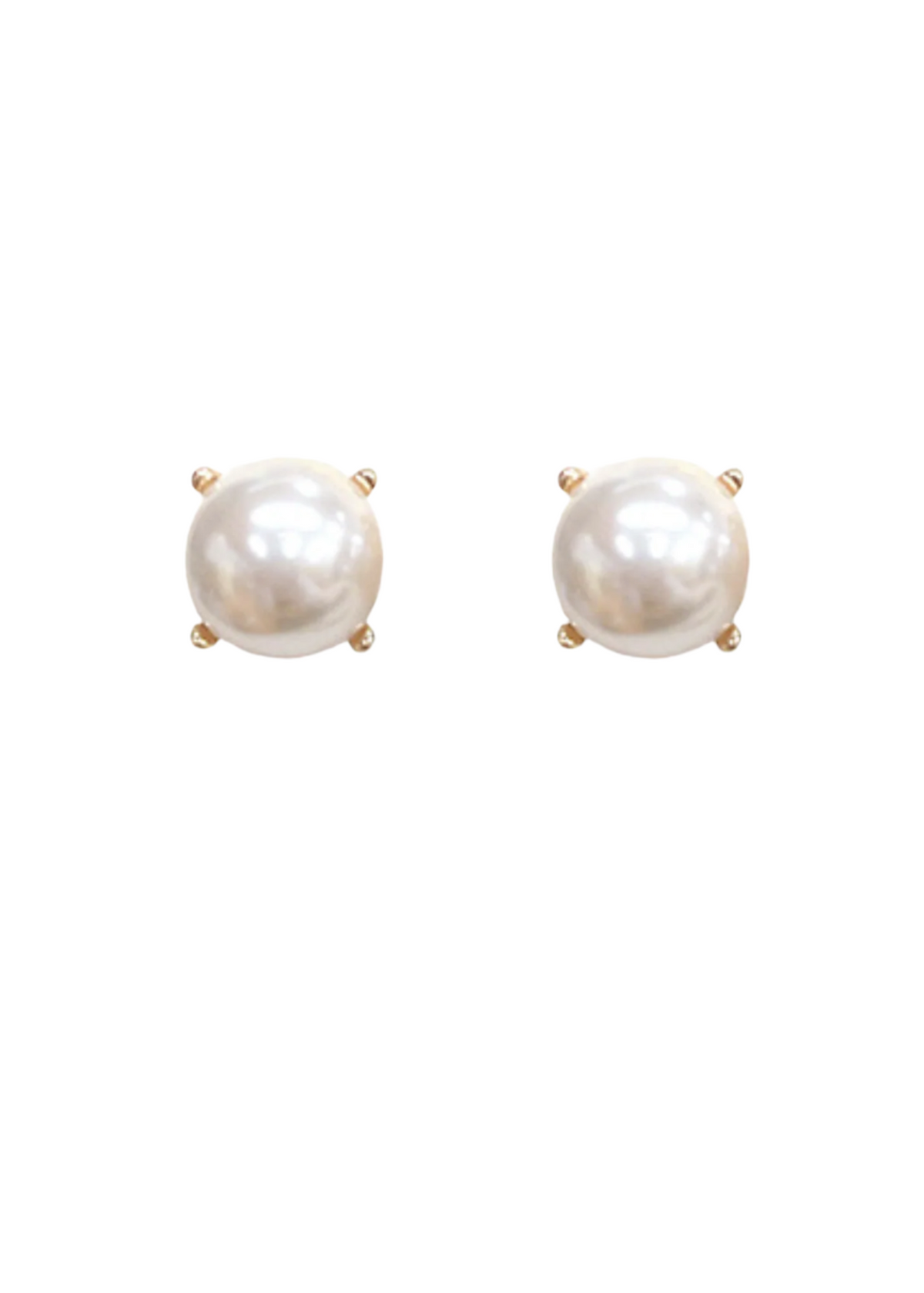 Glass Pearl Studs Earrings