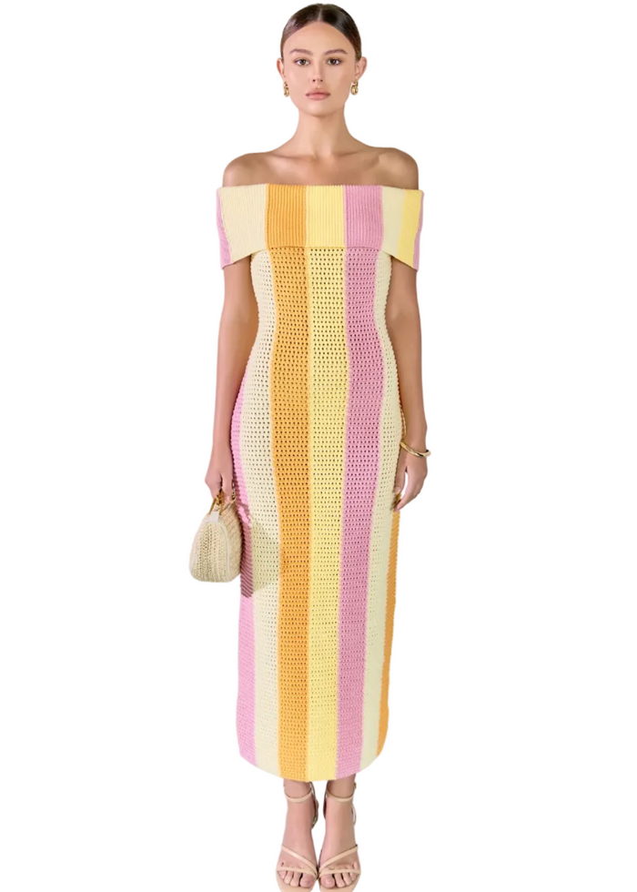 Off Shoulder Sleeveless Dress