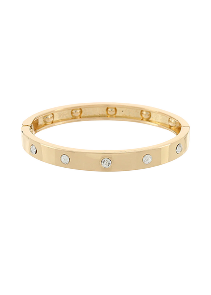 Pearl Station Bangle Bracelet