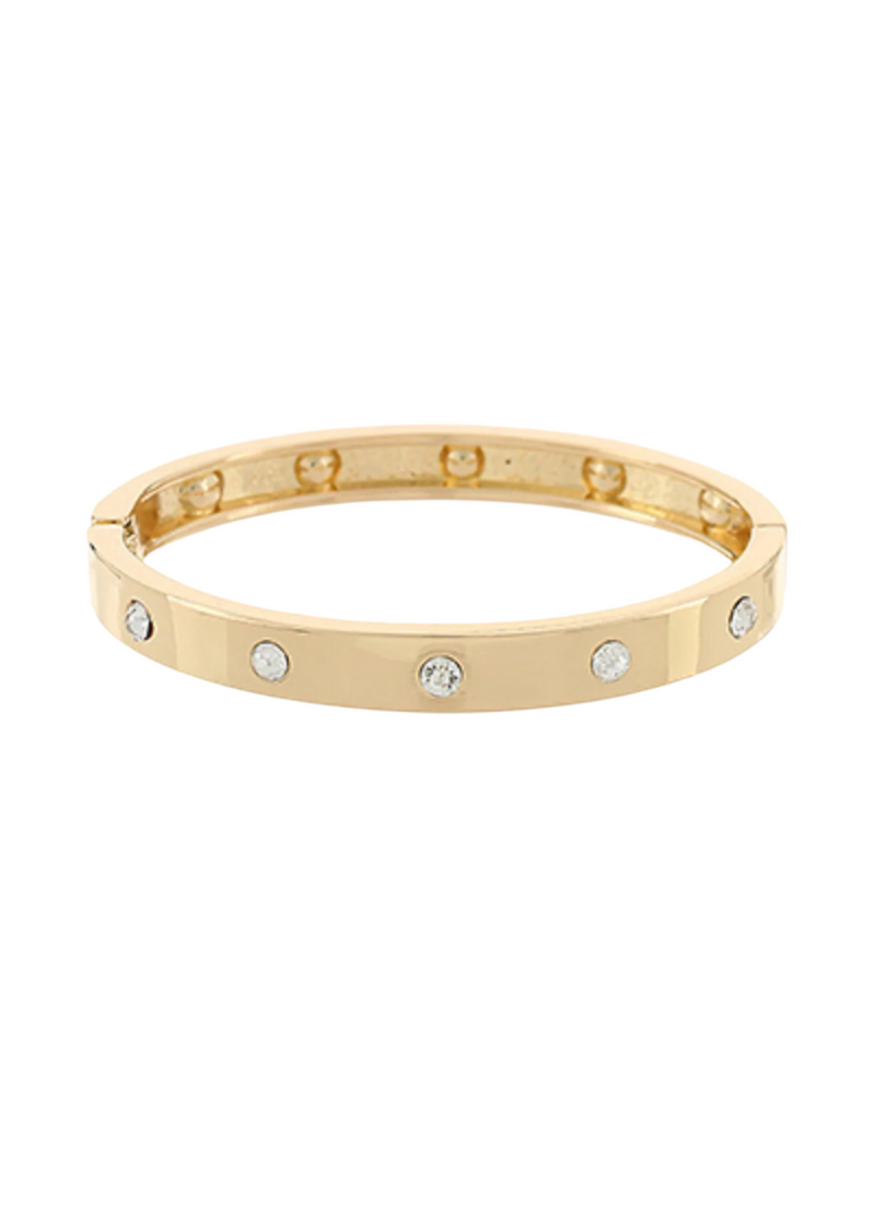 Pearl Station Bangle Bracelet