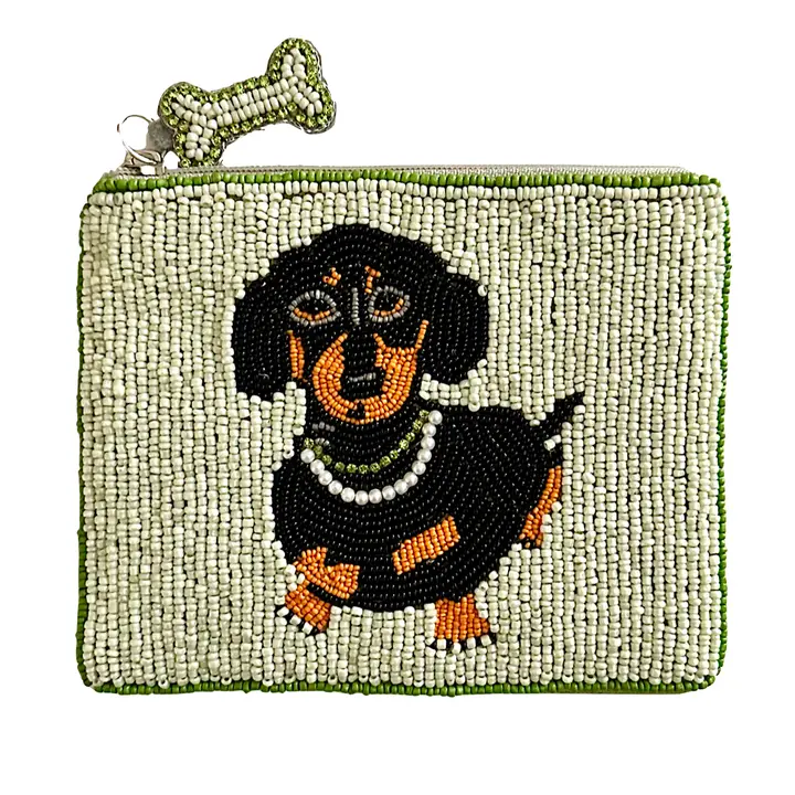 Copy of Dachshund Dog Beaded Coin Purse