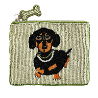 Copy of Dachshund Dog Beaded Coin Purse