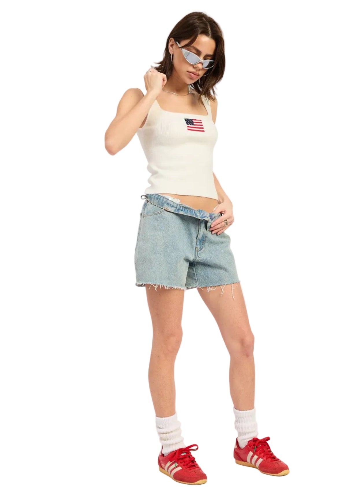 Squared Neck Rib Top