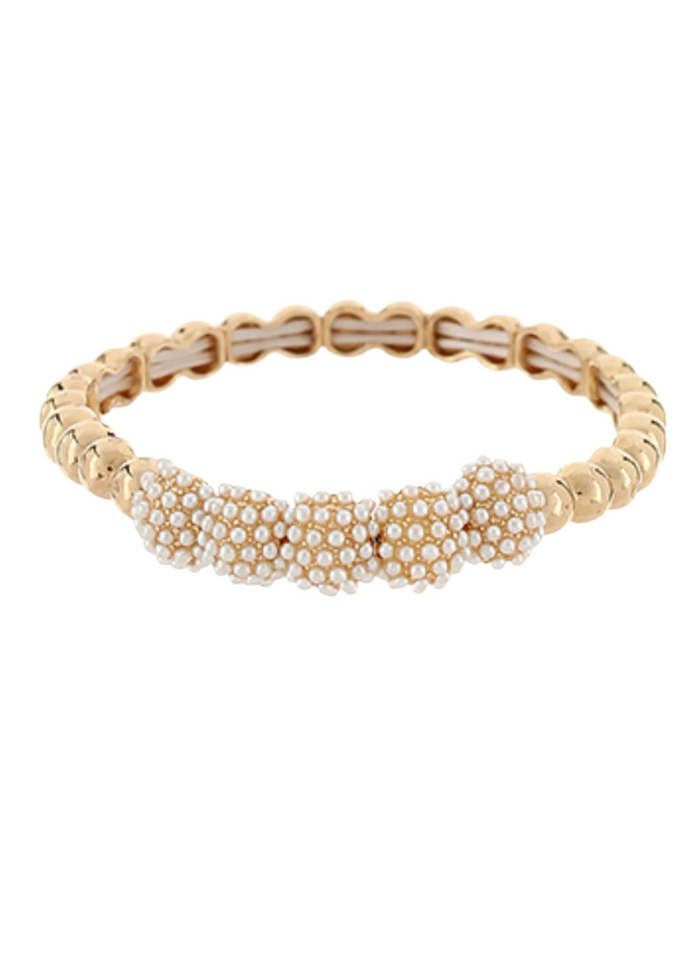 Pave Dome & CCB Ball Style Bracelet