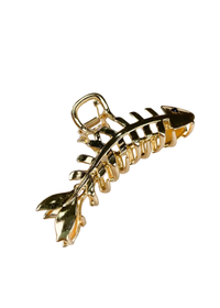 Metal Fishbone Shaped Grip Hair Clip