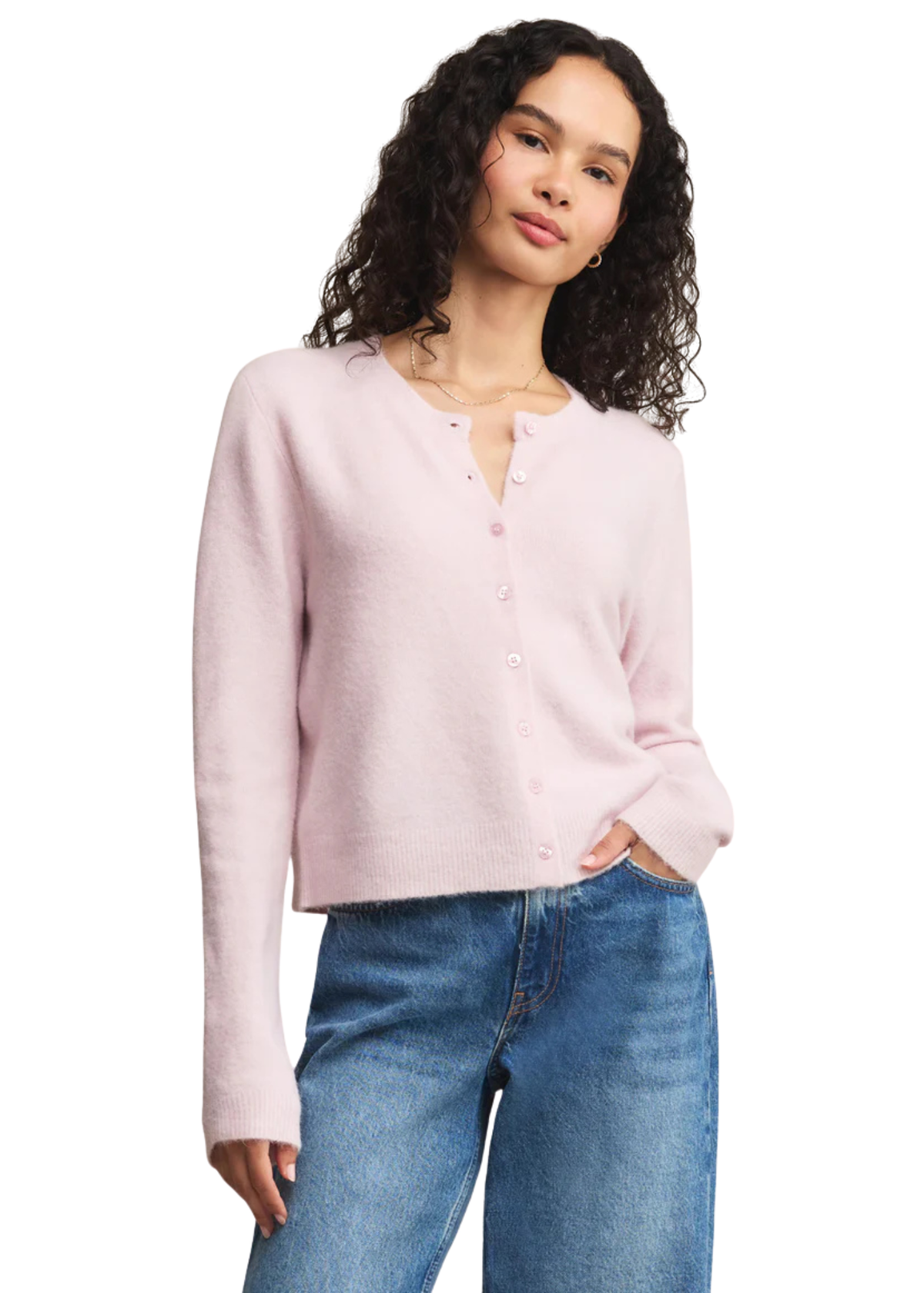 Medina Cardigan - Washed Pink