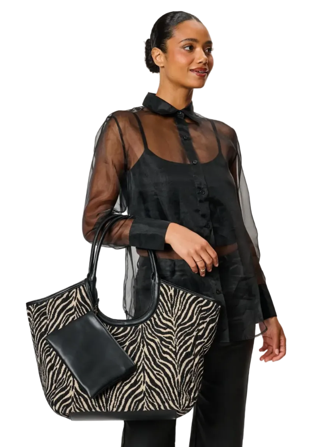 Delilah - Zebra Tote
