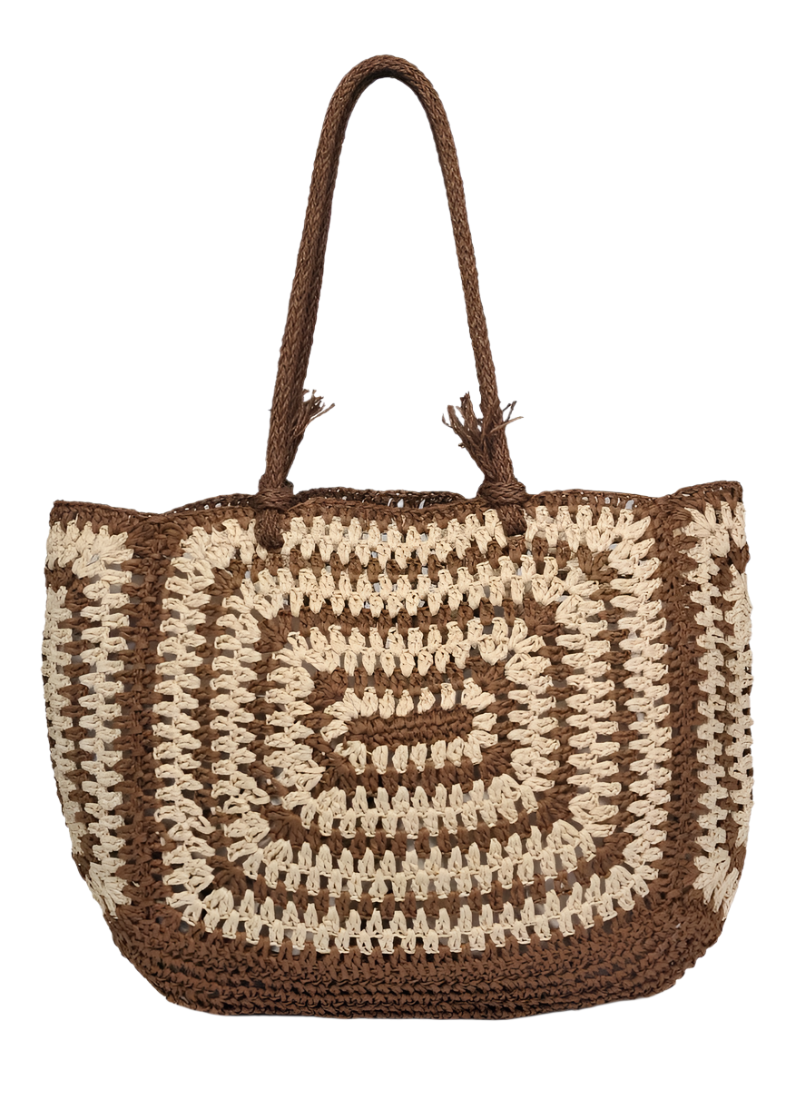 Isla Straw Beach Tote