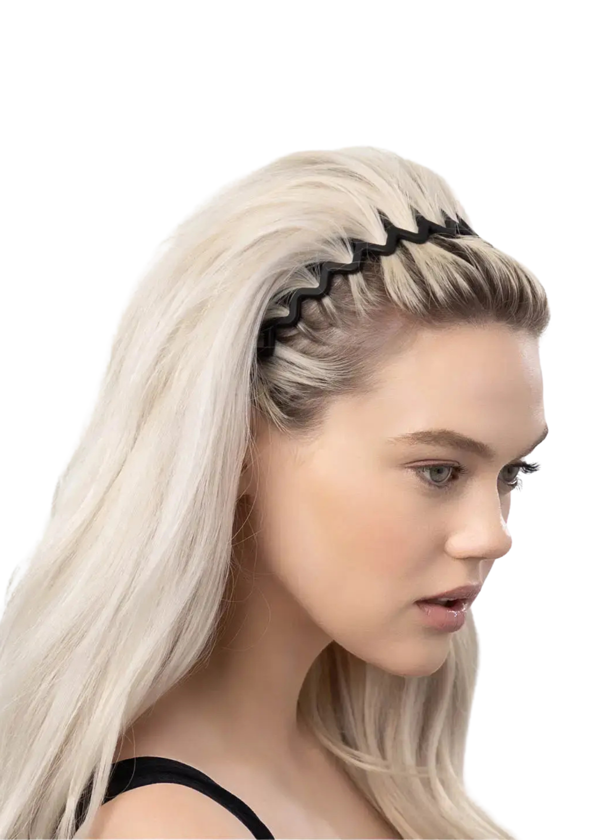 Zig Zag Headband 2 Pc. - Black & Tortoise