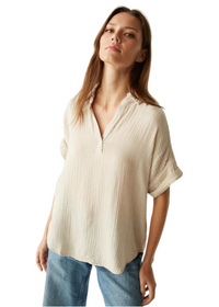 Gigi Popover Double Gauze Top