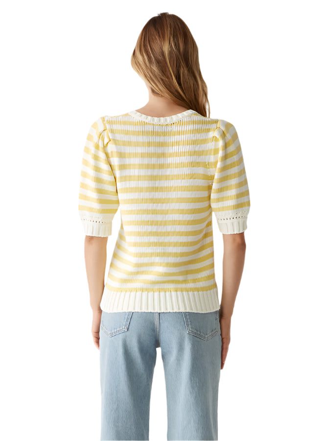 Merle Striped Crew Neck Sweater