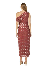 Off Shoulder Polka Dot Dress