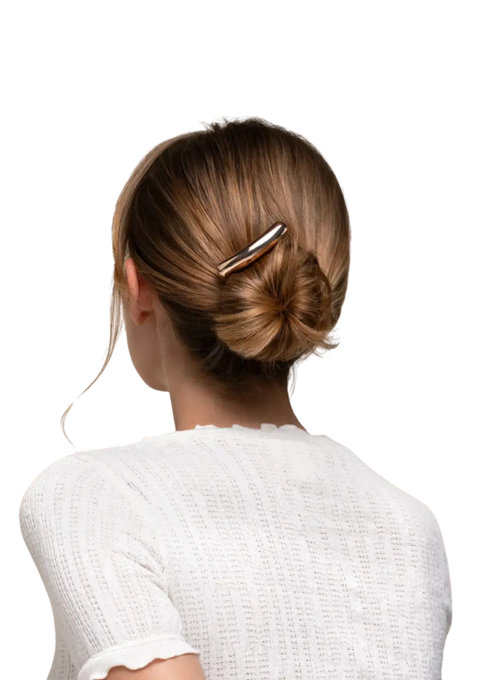 Mini Metal Barrette French Hair Pin - Gold