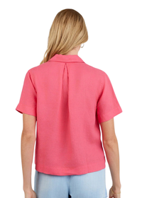 Short Sleeve Flowy Button Down