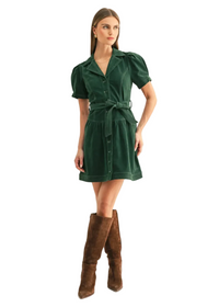 Paige Belted Shirt Mini Dress
