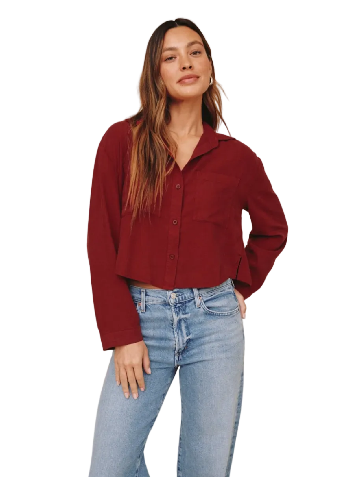 Cropped Button Down