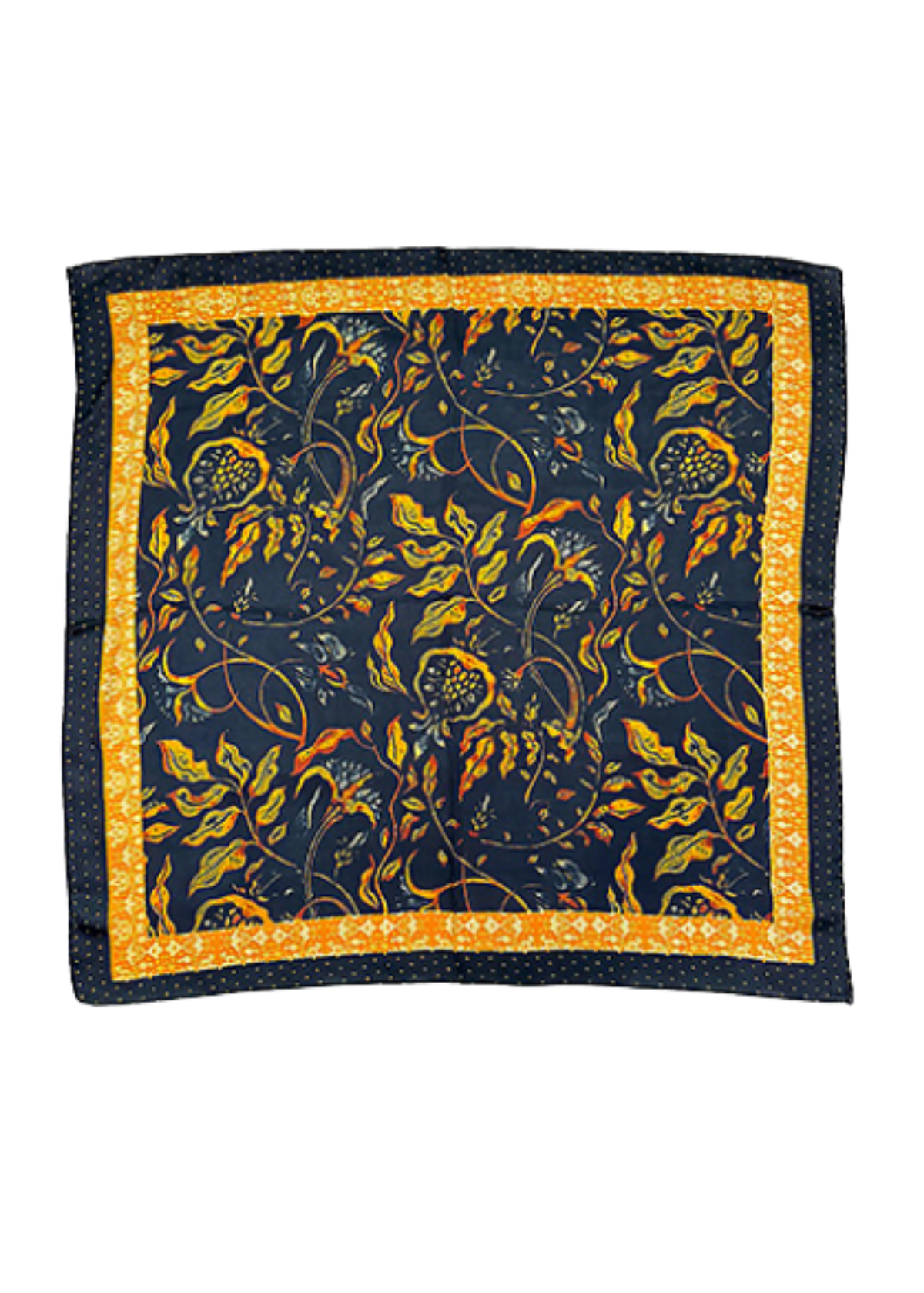 Vine Border Floral Print Bandana