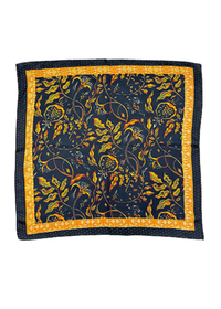 Vine Border Floral Print Bandana