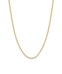 2mm CZ Cupchain Necklace