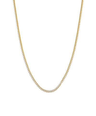 2mm CZ Cupchain Necklace